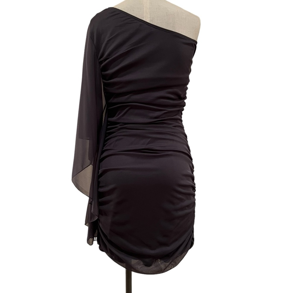 Ruby Rox One Shoulder Rimestone Neckline Dress - Picture 2 of 10